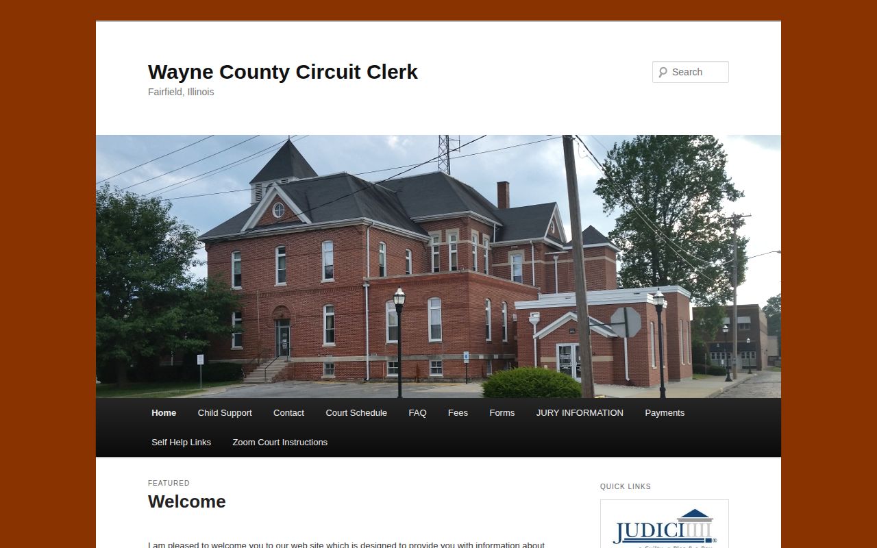 Wayne County Circuit Clerk court and forms website